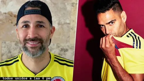 Mario Alberto Yepes y Radamel Falcao, en Instagram.