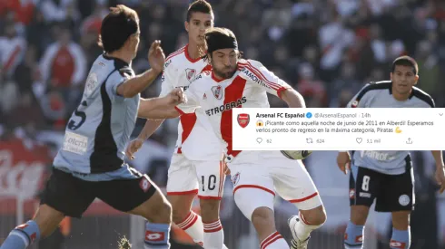 El Arsenal de Inglaterra se burló del descenso de River