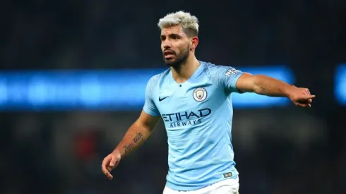 Foto de Sergio Agüero, jugador del Manchester City.