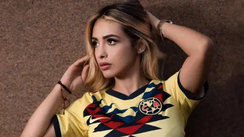 La mejor fanática: Analy Bazán se puso un top del América para entrenar