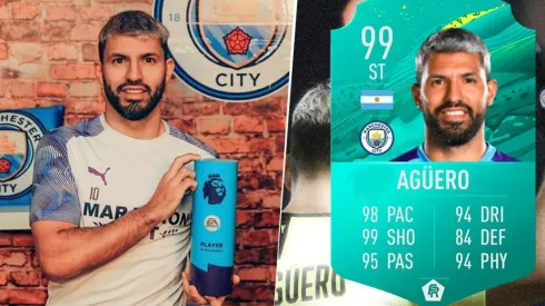 No podemos más: la felicidad del 'Kun' Agüero por su carta 99 en el FIFA 20