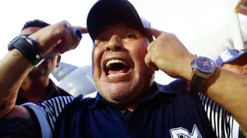 La felicidad de Diego Armando Maradona.