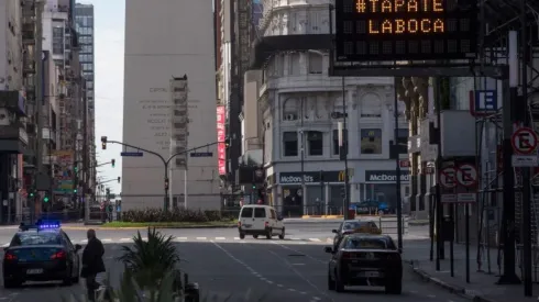 El centro porteño, con poco caudal de tránsito.