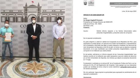 Jean Ferrari hace unos días presentó la denuncia en el Congreso.