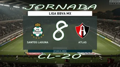 Qué canal transmite Santos Laguna vs. Atlas por la eLiga MX