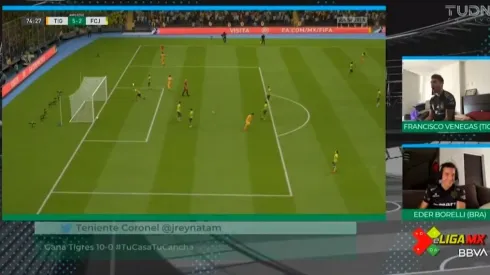 Tigres goleó a Juárez y lo hundió en la tabla de posiciones de la eLiga MX