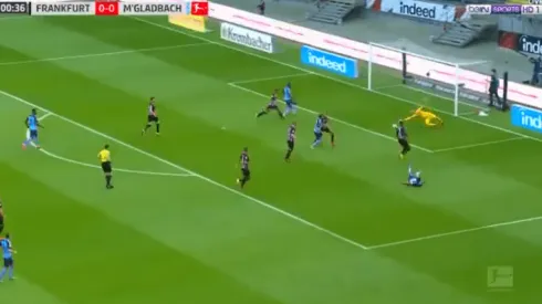 Foto captura de la jugada del gol.