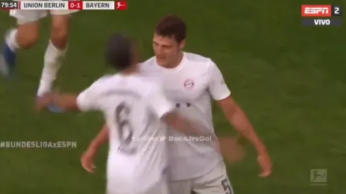 El festejo de Benjamin Pavard.