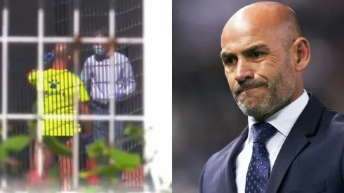 El director técnico enfrentando al director deportivo del Rayo.