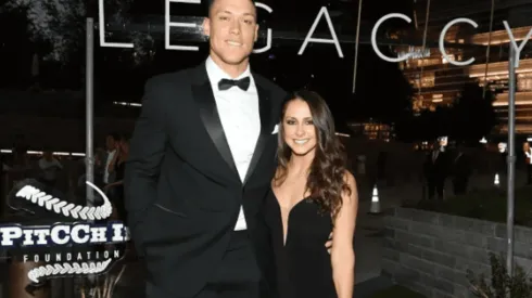Aaron Judge y Samantha Brasckieck. Foto: Getty.