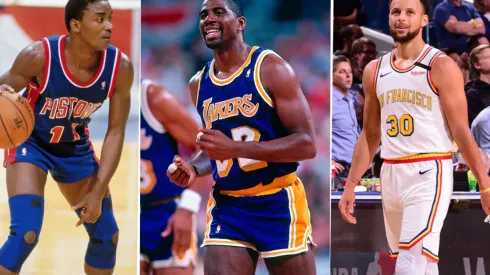 Thomas, Johnson y Curry. Foto: Getty.