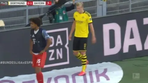 Llora el Dortmund: Haaland pidió el cambio y salió por una molestia física