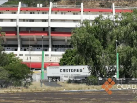 Aparecieron camiones de mudanza en las inmediaciones del estadio de Monarcas Morelia