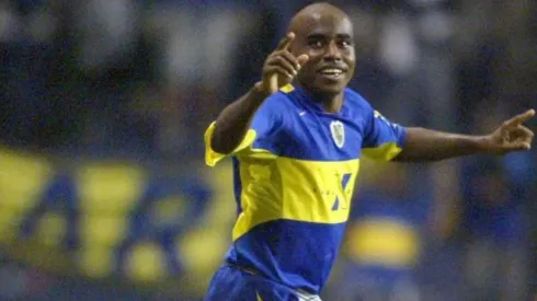 Baiano con la camiseta de Boca Juniors.