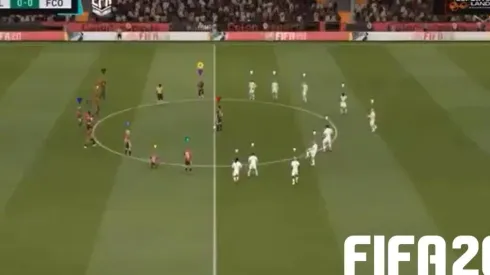 Estaba en un minuto de silencio, se desconectó y el bot la clavó de mitad de cancha en el FIFA 20