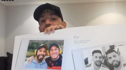Agüero contó qué le escribió Messi por el cumpleaños: "Es mucho, eh"