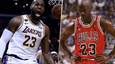 LeBron James y Michael Jordan. Foto: Getty Images.
