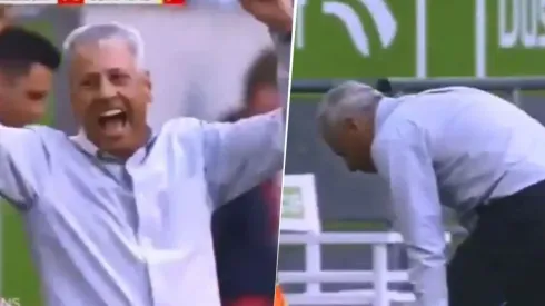 No podemos más: el DT del Dortmund se lesionó festejando el gol de Haaland