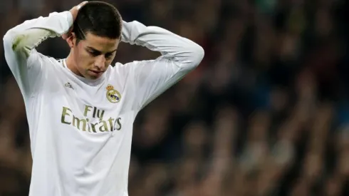 James Rodríguez, jugador del Real Madrid de España.