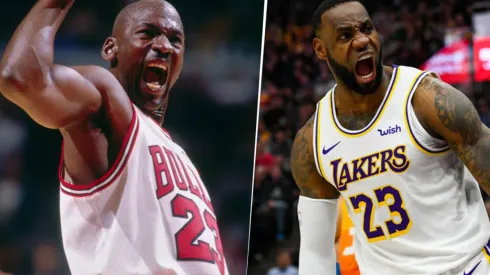 Michael Jordan y LeBron James. Foto: Getty Images.