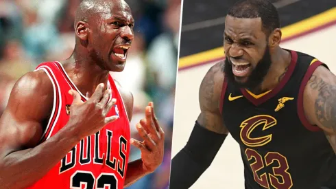 Michael Jordan y LeBron James (Getty Images).