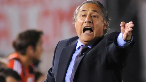 López durante su paso por el banco de suplentes de River.