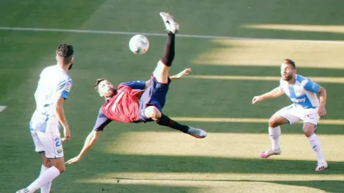 El momento justo de la chilena de Enric Gallego.