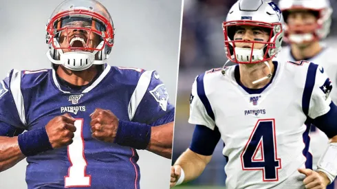 Cam Newton y Jarrett Stidham (Getty Images)
