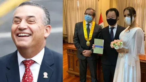 Kenji Fujimori se casó este lunes en Miraflores.