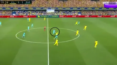 Foto del gol de Messi y Suárez.