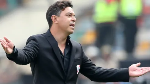 Marcelo Gallardo en la final entre River y Flamengo.