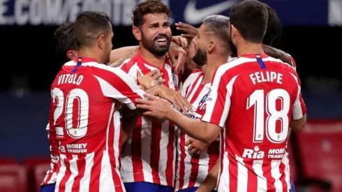 El festejo del gol de Diego Costa.