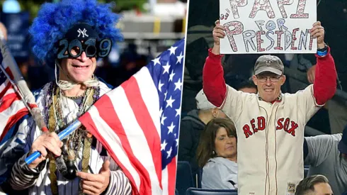 Fanáticos de los Yankees y de los Red Sox (Getty Images)