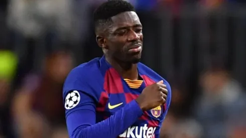 Ousmane Dembélé con la camiseta de Barcelona.