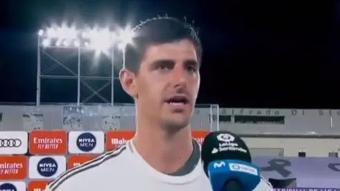 Teléfono, Barcelona: la frase de Courtois apenas se consagró campeón