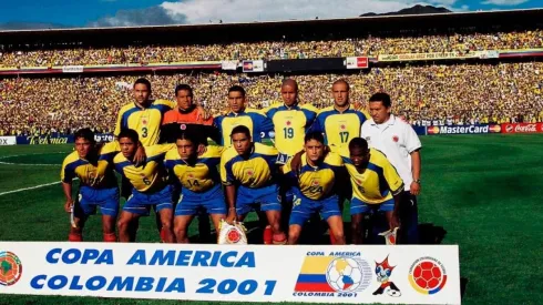 Selección Colombia en la final de la Copa América 2001.