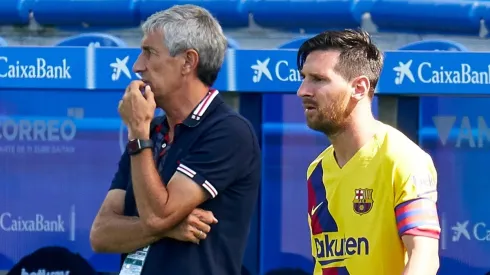 Setién destacó la autocrítica del Barcelona y habló de su relación con Messi
