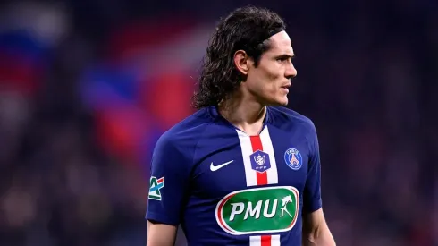 Edinson Cavani durante su etapa en PSG.