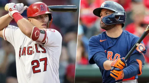 Mike Trout y José Altuve (Getty Images)