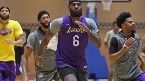 LeBron James y los Lakers se entrenan en Orlando (Getty Images)