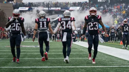 Patrick Chung (der.) safety de los Patriots (Getty Images)