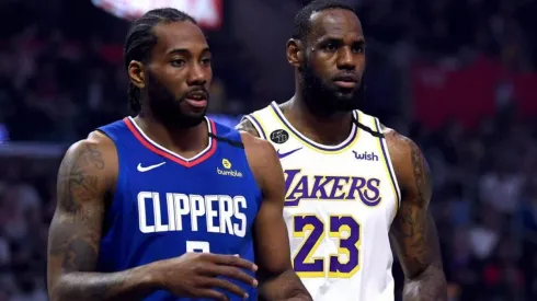 Kawhi Leonard y LeBron James (Getty Images)