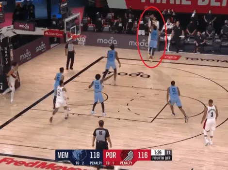 Para esto firmó: Carmelo Anthony con dos dagas consecutivas en el final