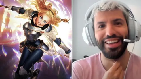 Lo pierde el City: el Kun Agüero comenzó a streamear League of Legends ¡Main Lux!
