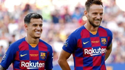 Coutinho y Rakitic, dons que pueden marcharse.