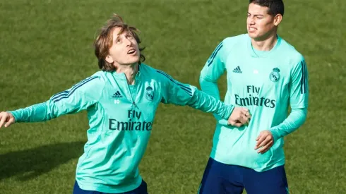 La foto del adiós: Modric compartió una imagen con James Rodríguez