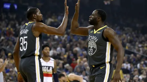 Draymond Green y Kevin Durant (Getty)
