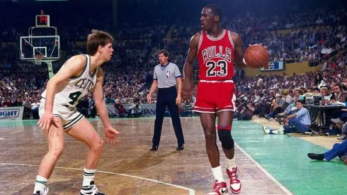 Danny Ainge y Michael Jordan (Getty Images)