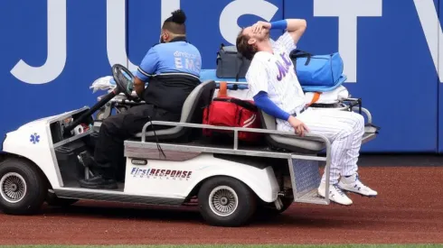 Jeff McNeil y la jugada del heroico out (Getty Images)