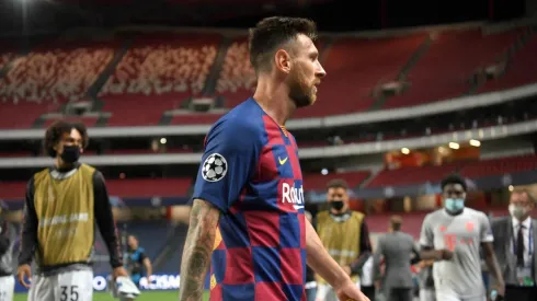 Destrozado: la foto de Messi en el vestuario tras el 2-8 del Barcelona